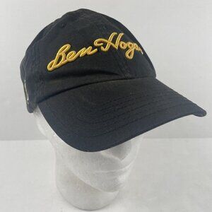 Ben Hogan Golf Hat Men’s Strapback Black Yellow Embroidered Cotton Canvas